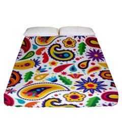 Baatik Print Fitted Sheet (california King Size)