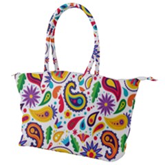 Baatik Print Canvas Shoulder Bag by designsbymallika