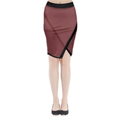 Brandy Brown - Midi Wrap Pencil Skirt by FashionLane