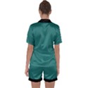 Celadon Green - Satin Short Sleeve Pyjamas Set View2