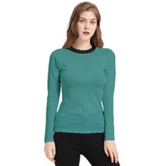 Celadon Green - Women s Long Sleeve Rash Guard by FashionLane