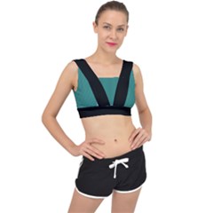 Celadon Green - V-back Sports Bra by FashionLane