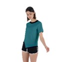 Celadon Green - Asymmetrical Short Sleeve Sports Tee View2