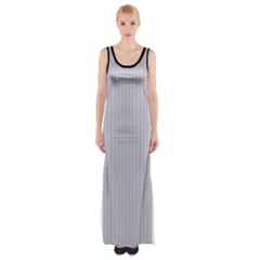 Cloudy Grey - Thigh Split Maxi Dress by FashionLane