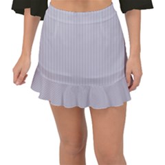 Cloudy Grey - Fishtail Mini Chiffon Skirt by FashionLane