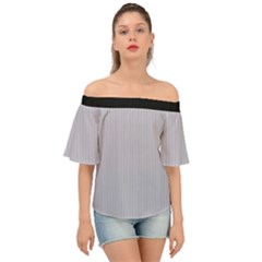 Cloudy Grey - Off Shoulder Short Sleeve Top by FashionLane