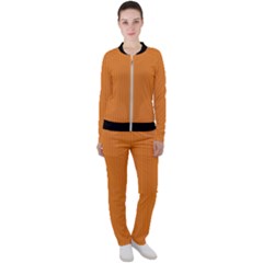 Cadmium Orange - Casual Jacket And Pants Set by FashionLane