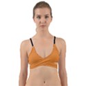 Cadmium Orange - Wrap Around Bikini Top View1