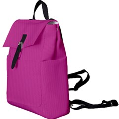 Dark Carnation Pink - Buckle Everyday Backpack by FashionLane