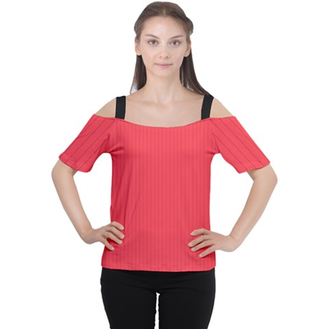 Red Salsa - Cutout Shoulder Tee by FashionLane