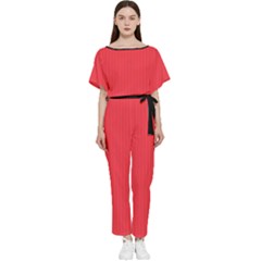 Red Salsa - Batwing Lightweight Jumpsuit by FashionLane