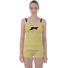 Jasmine Yellow - Tie Front Two Piece Tankini by FashionLane