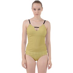 Jasmine Yellow - Cut Out Top Tankini Set by FashionLane