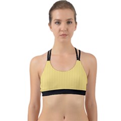 Jasmine Yellow - Back Web Sports Bra by FashionLane