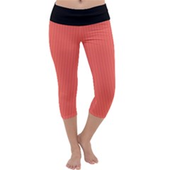 Living Coral - Capri Yoga Leggings by FashionLane