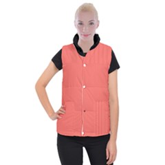 Living Coral - Women s Button Up Vest by FashionLane