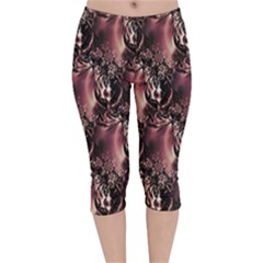 Dex Velvet Capri Leggings  by MRNStudios