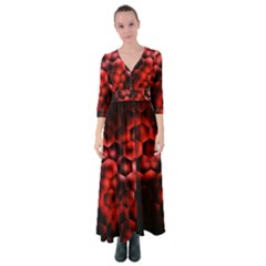 Buzzed Button Up Maxi Dress by MRNStudios