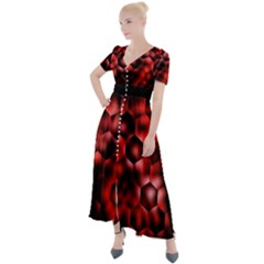 Buzzed Button Up Short Sleeve Maxi Dress by MRNStudios