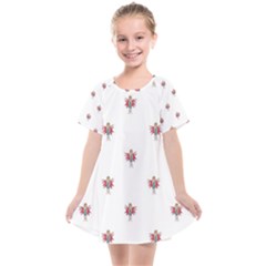 Fairy Girl Drawing Motif Pattern Design Kids  Smock Dress by dflcprintsclothing