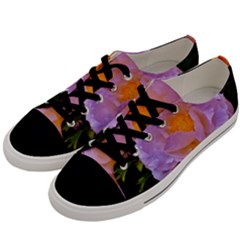 Flower Of Light  Men s Low Top Canvas Sneakers by maearthnaturegoddess