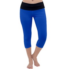 Absolute Zero Blue - Capri Yoga Leggings by FashionLane