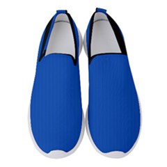 Absolute Zero Blue - Women s Slip On Sneakers by FashionLane