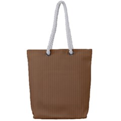 Bone Brown - Full Print Rope Handle Tote (small) by FashionLane