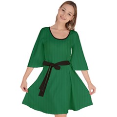 Cadmium Green - Velour Kimono Dress by FashionLane