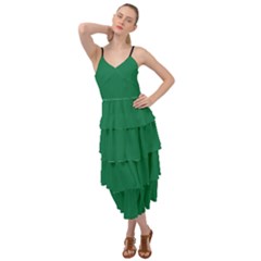 Cadmium Green - Layered Bottom Dress by FashionLane