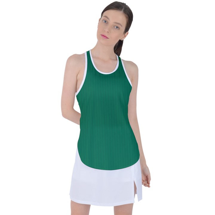 Cadmium Green - Racer Back Mesh Tank Top