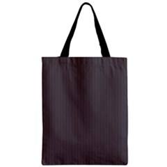 Carbon Grey - Zipper Classic Tote Bag by FashionLane