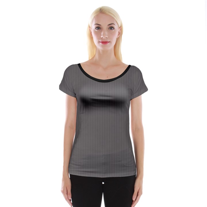 Carbon Grey - Cap Sleeve Top