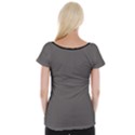 Carbon Grey - Cap Sleeve Top View2