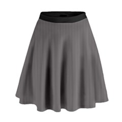 Carbon Grey - High Waist Skirt by FashionLane