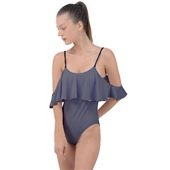 Carbon Grey - Drape Piece Swimsuit by FashionLane