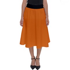 Carrot Orange - Perfect Length Midi Skirt by FashionLane