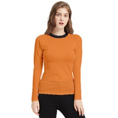 Carrot Orange - Women s Long Sleeve Rash Guard