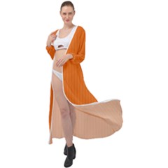 Carrot Orange - Maxi Chiffon Beach Wrap by FashionLane