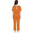 Carrot Orange - Batwing Lightweight Jumpsuit View2