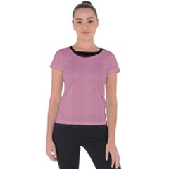 Cashmere Rose - Short Sleeve Sports Top  by FashionLane