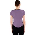 Chinese Violet - Crew Neck Crop Top View2