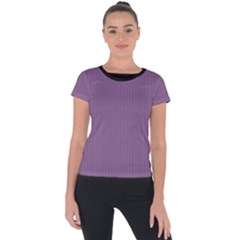 Chinese Violet - Short Sleeve Sports Top  by FashionLane