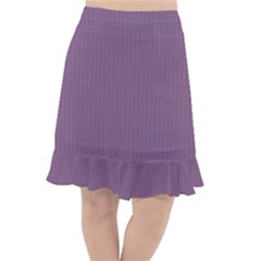 Chinese Violet - Fishtail Chiffon Skirt by FashionLane