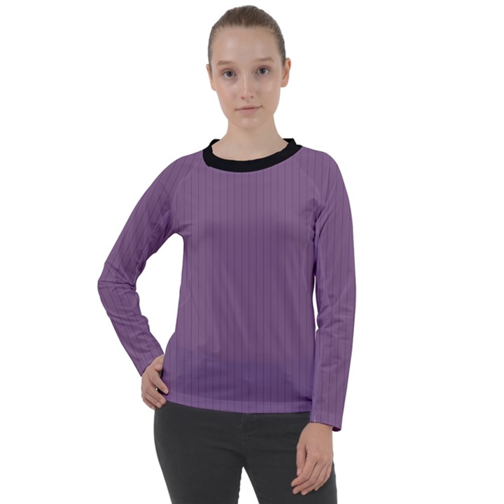 Chinese Violet - Women s Long Sleeve Raglan Tee