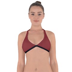 Chili Oil Red - Halter Neck Bikini Top by FashionLane