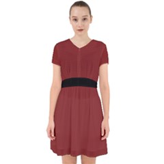 Chili Oil Red - Adorable In Chiffon Dress by FashionLane