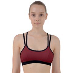 Chili Oil Red - Line Them Up Sports Bra by FashionLane