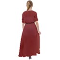 Chili Oil Red - Waist Tie Boho Maxi Dress View2