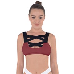 Chili Oil Red - Bandaged Up Bikini Top by FashionLane